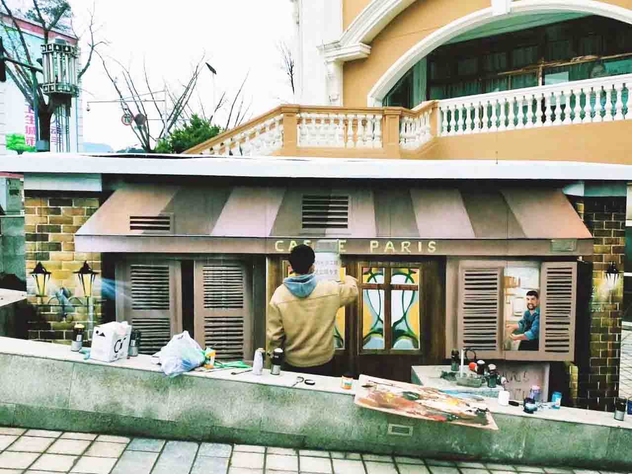 市政景區街道配變電箱寫實創意墻繪壁畫彩繪涂鴉手繪成都瀾泉文化
