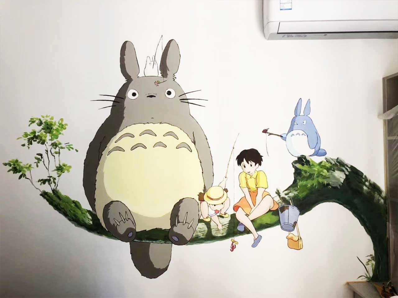 幼兒校園動物園游樂場卡通龍貓墻繪壁畫彩繪涂鴉手繪成都瀾泉文化