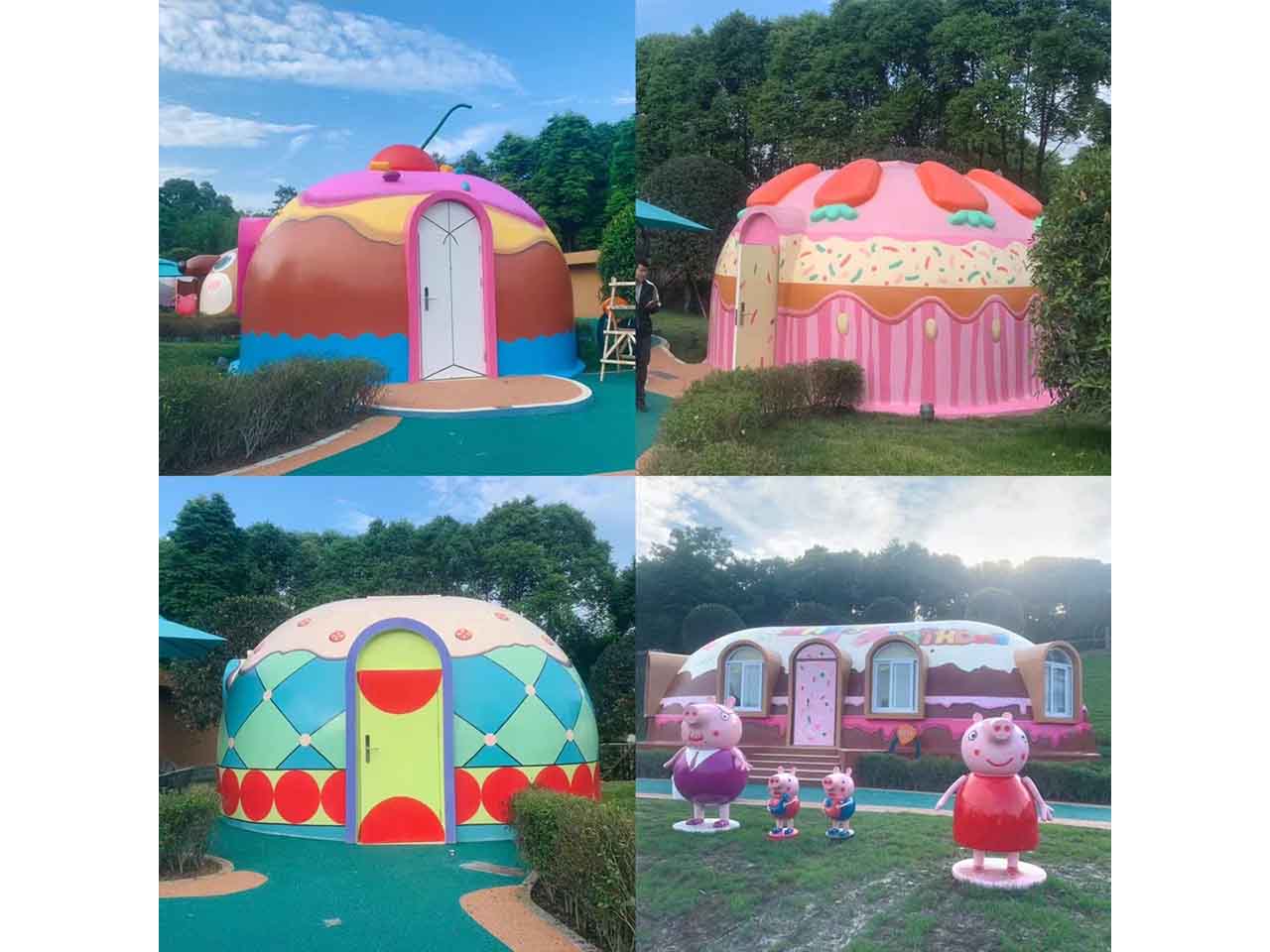 酒店外墻工裝兒童樂園3D動物墻繪壁畫彩繪涂鴉手繪成都瀾泉文化