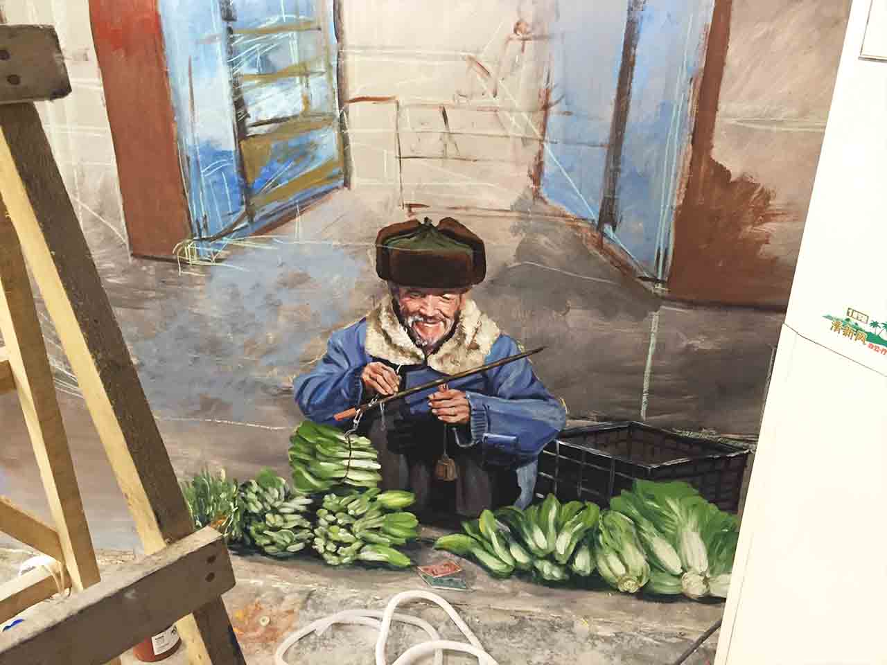 餐飲火鍋串串寫實風景建筑人物墻繪壁畫彩繪涂鴉手繪成都瀾泉文化