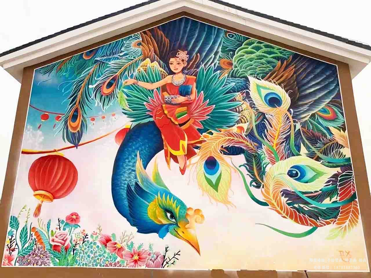 美麗鄉村墻繪壁畫完工圖
