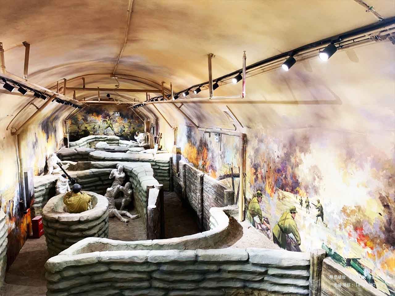 紀念館墻繪壁畫彩繪完工圖4