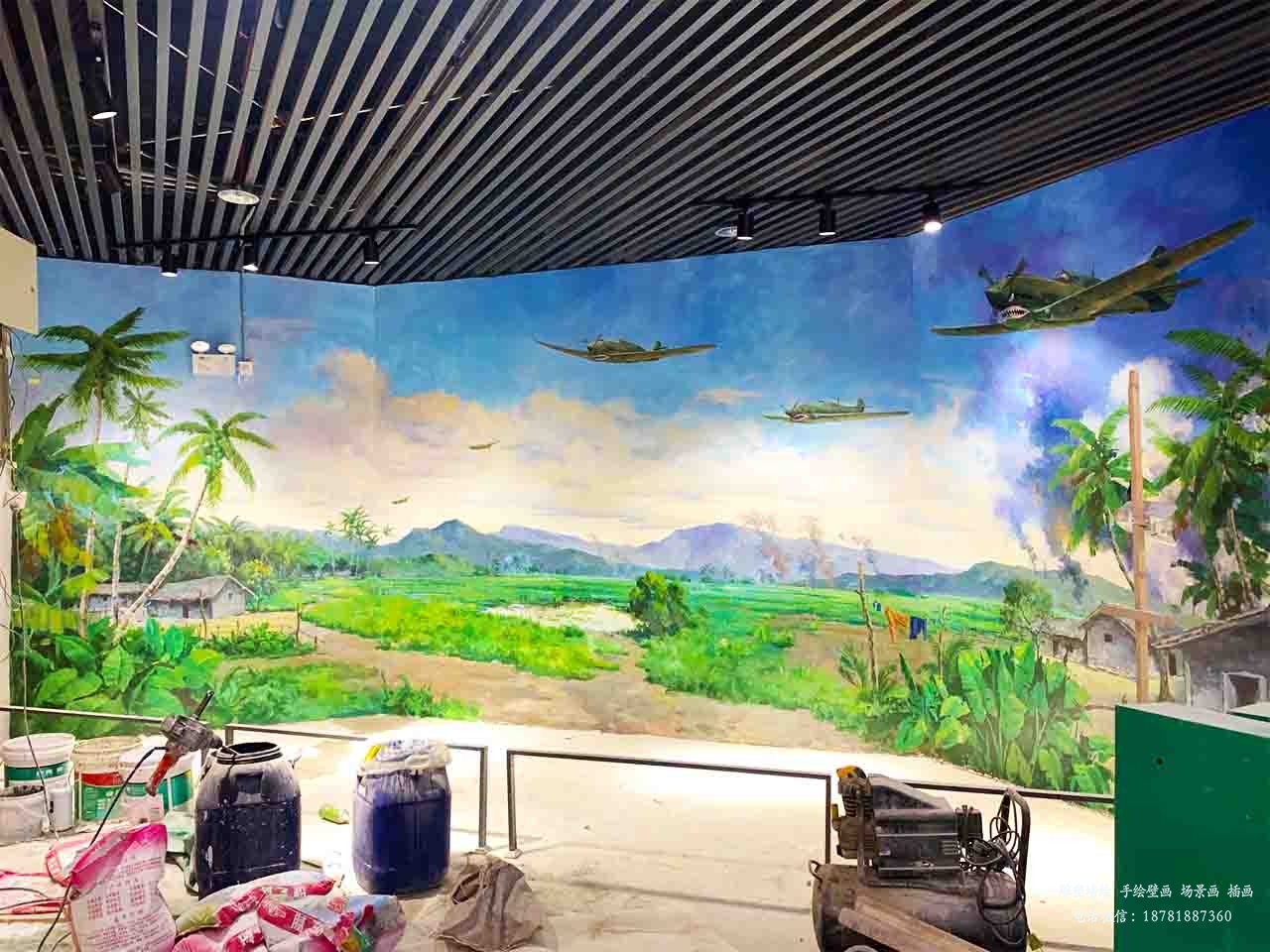 紀念館墻繪壁畫彩繪完工圖10